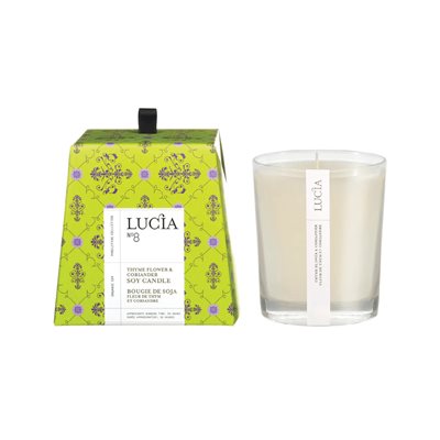 Thyme Flower & Coriander Soy Candle – PURE LIVING