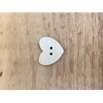 Heart Wood Button - 25mm (1'')