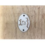 Wooden Tag / Badge - Juste pour Toi